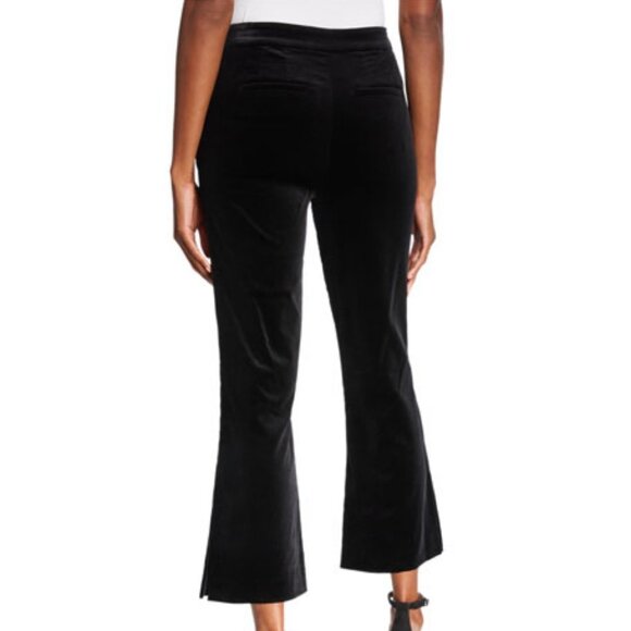 Black FRAME Velvet Slit Crop Pants (NWT) - Picture 2 of 2